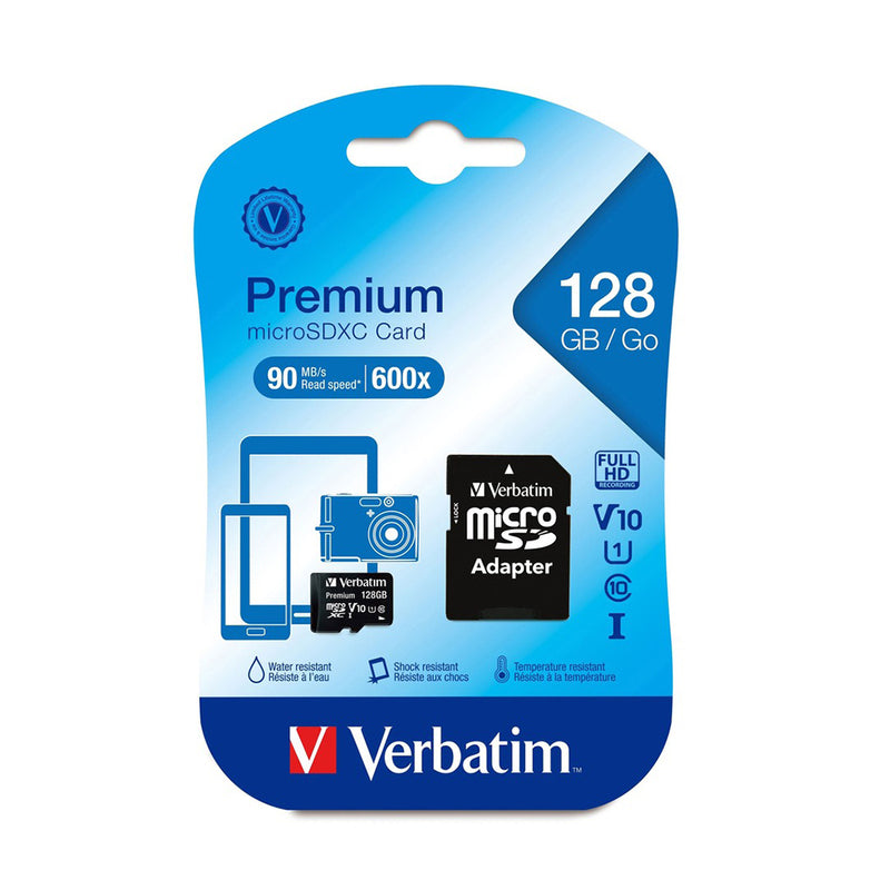 128GB Premium MicroSD | Class 10 With Adapter