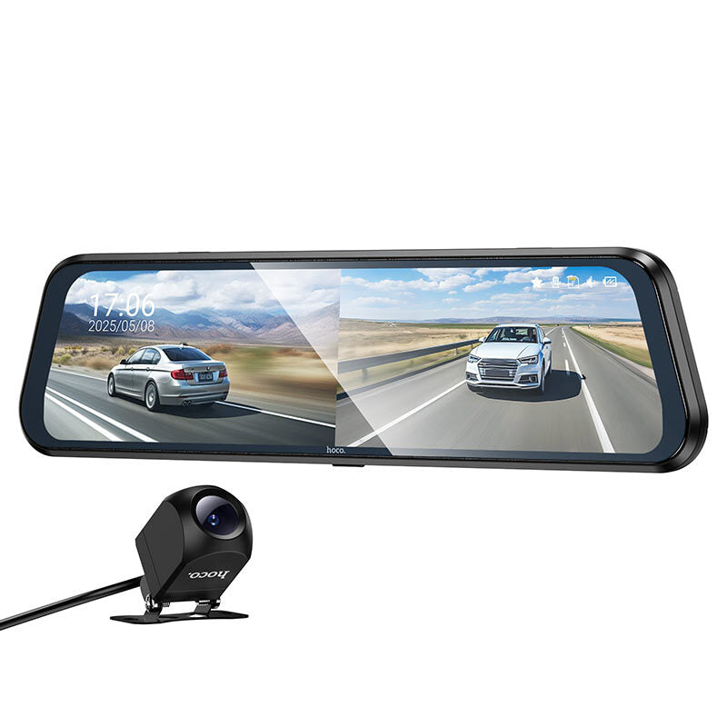 Dash Cam DV16 | Mirror Dual-Channel Driving Recorder