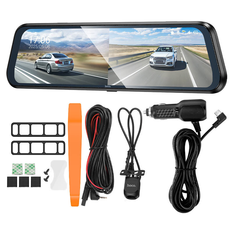Dash Cam DV16 | Mirror Dual-Channel Driving Recorder