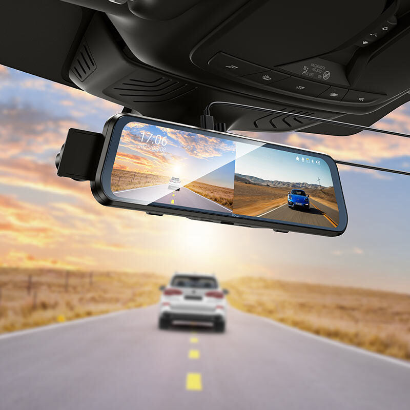 Dash Cam DV16 | Mirror Dual-Channel Driving Recorder