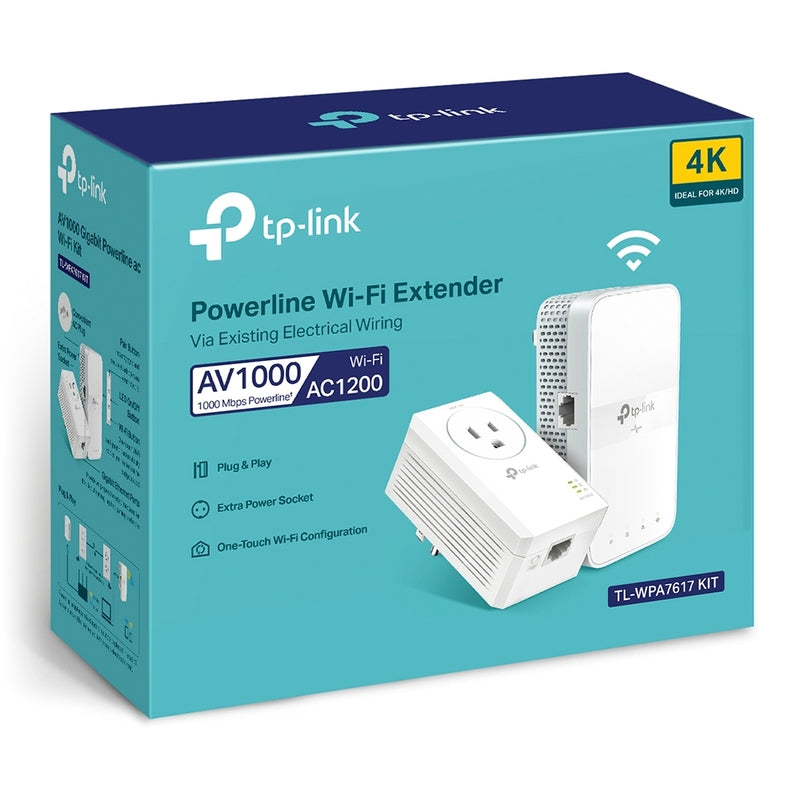 AV1000 Powerline Wi-Fi Extender Kit | TL-WPA7617 KIT