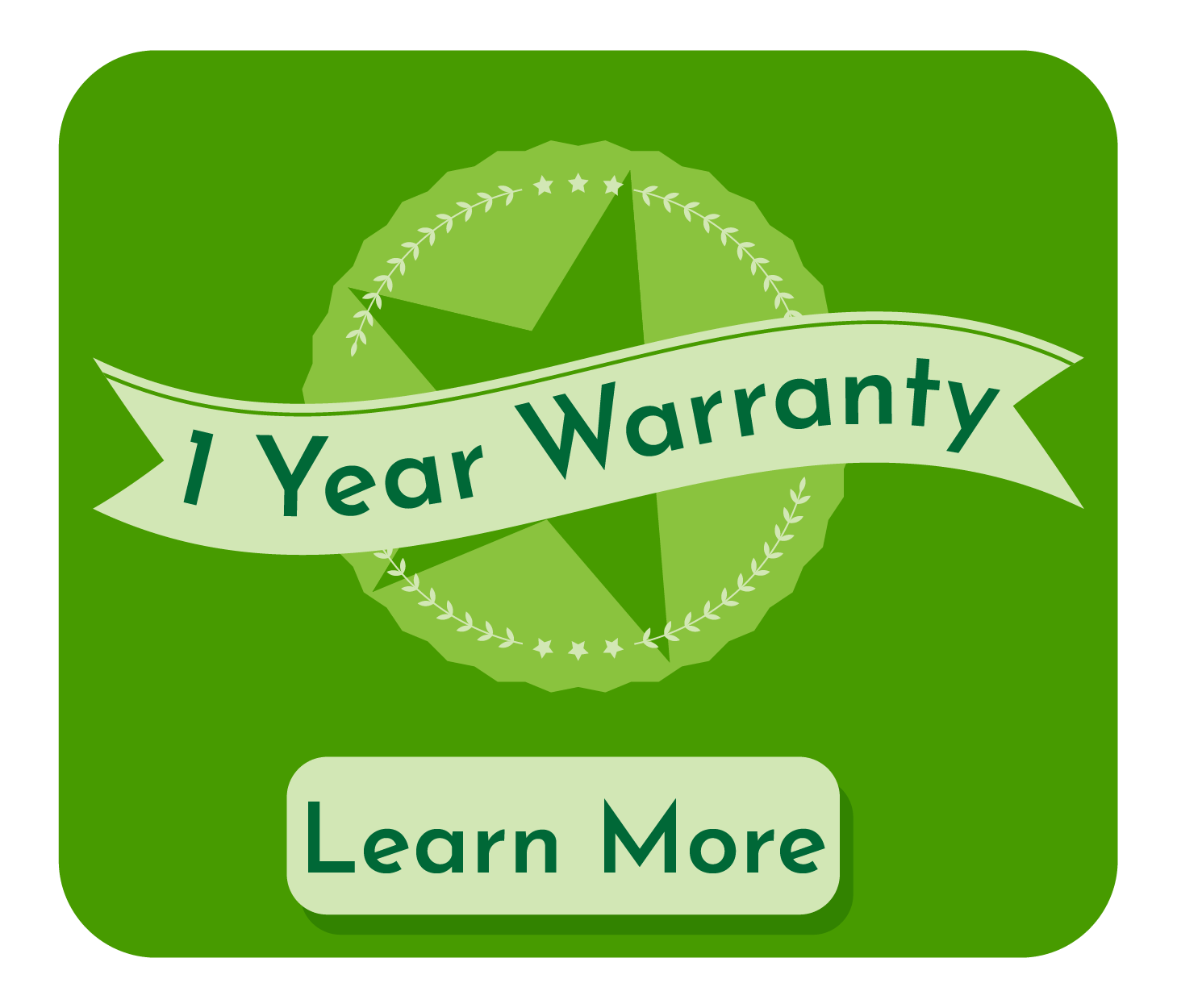 1 year warranty on all products and 6 month warranty on repairs. 