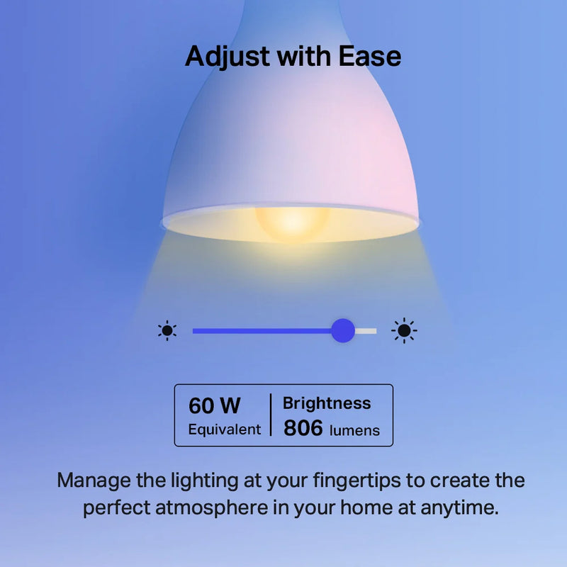 Tapo Smart Light Bulb with Multicolour, E27, 2 pack