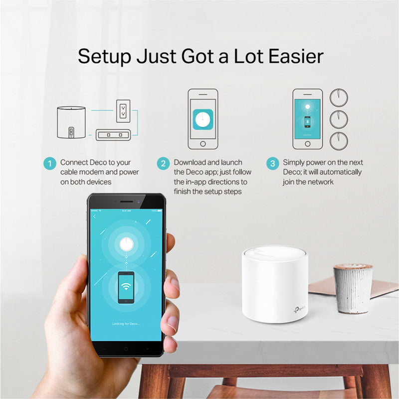 Deco X20 Whole-Home Wi-Fi (3-Pack)