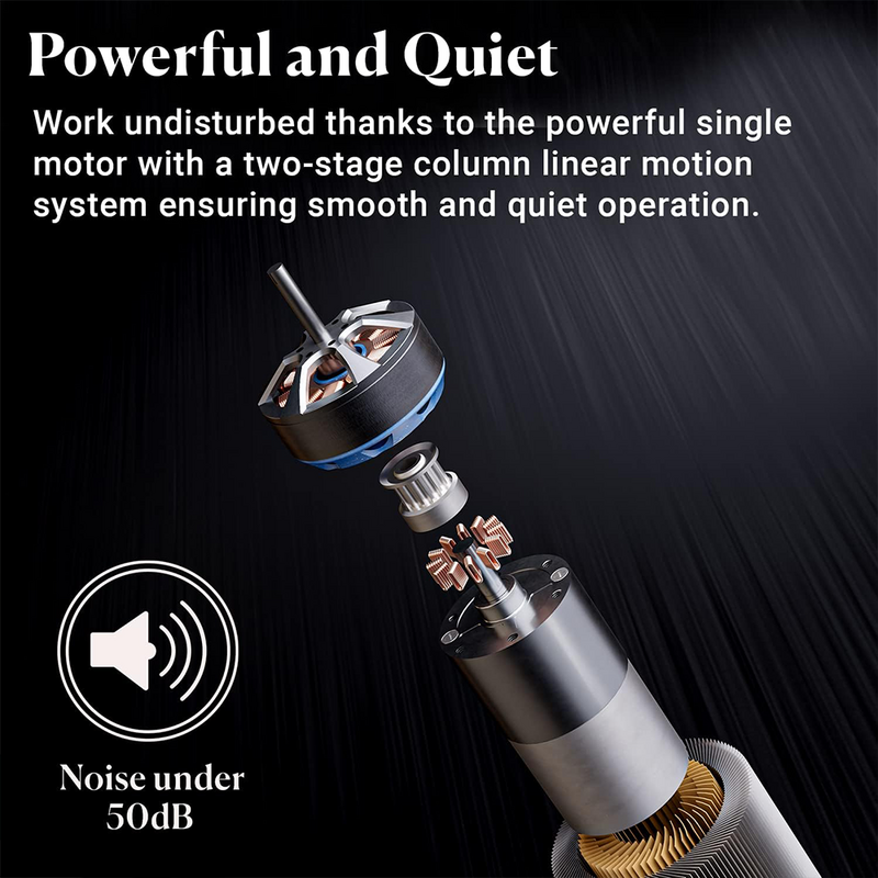 Electric Standing Desk Dark wood