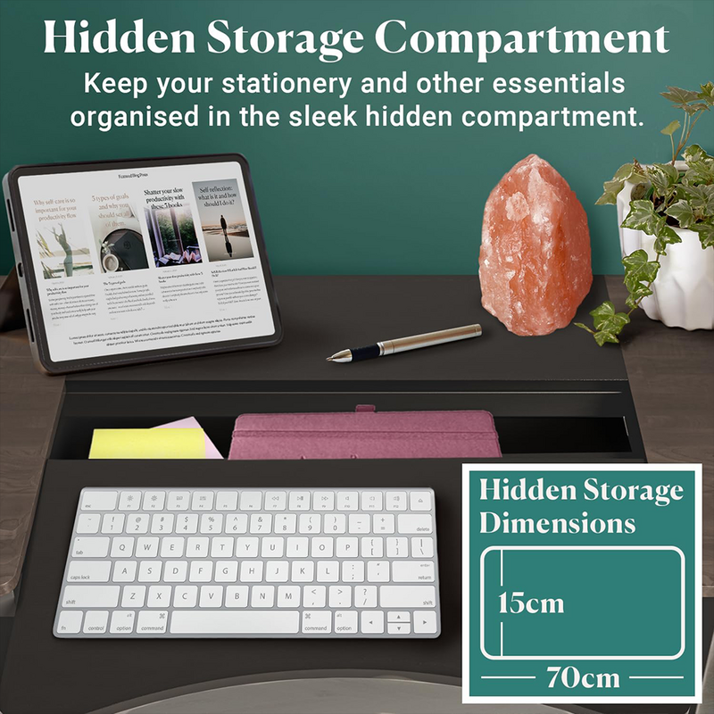 Electric Standing Desk | Light Wood