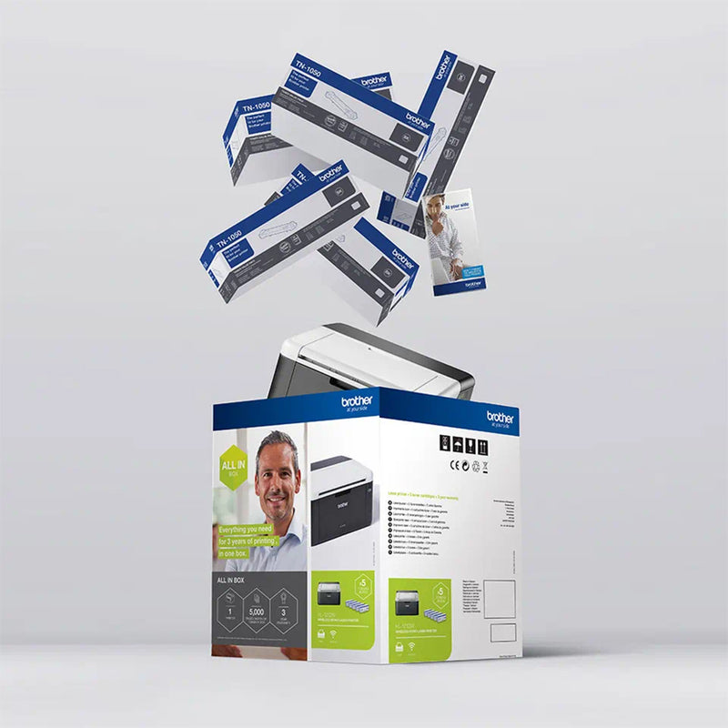 HL-1212WVB Wireless Printer | Mono Laser &amp; 5 Toners