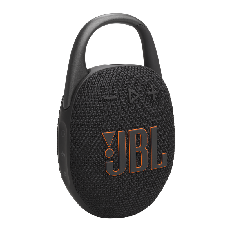 Clip 5, Black portable bluetooth speaker, 12H battery, IP67 and Auracast connect