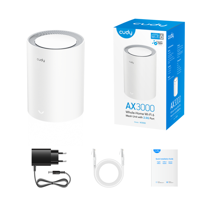 AX3000 Gigabit Wifi 6 Mesh 1 Pack