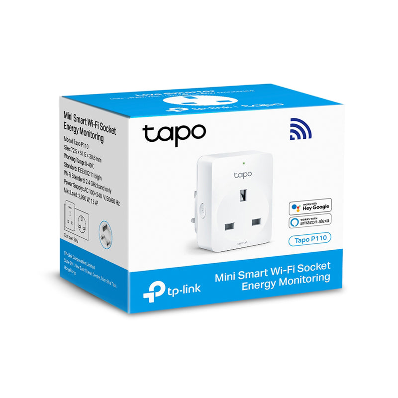 Tapo P110  Mini Smart Wi-Fi Socket, Energy Monitoring