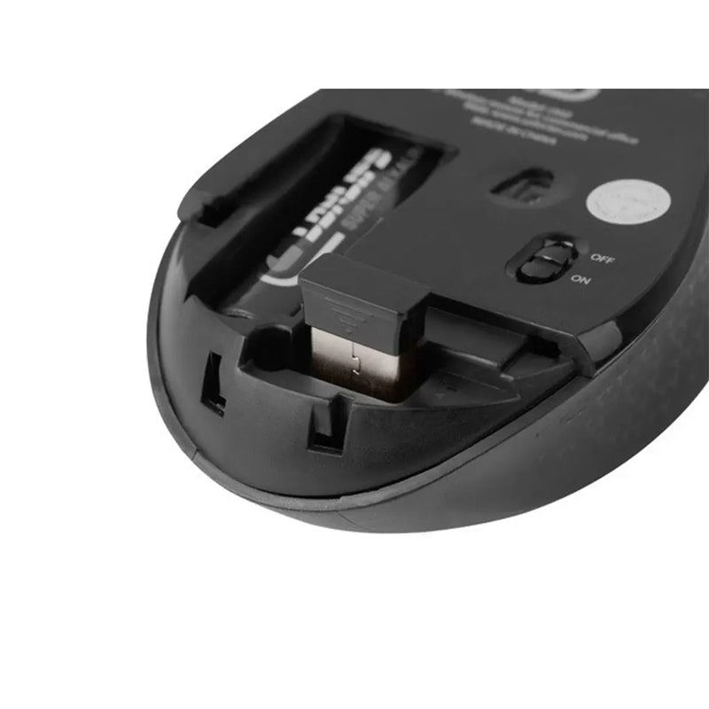 MOUSE OSPREY WIRELESS 1600DPI BLUETOOTH + 2.4GHZ BLACK-GRAY