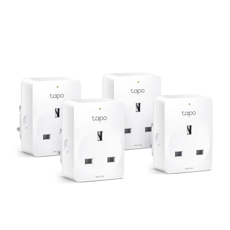 Tapo Mini Wi-Fi Smart Plug, 4 pack P100(4-pack)