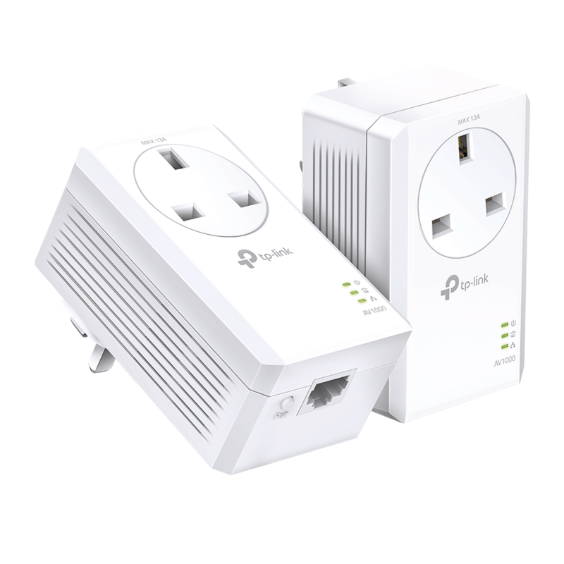 AV1000 Passthrough Powerline Starter Kit | TL-PA7017P KIT