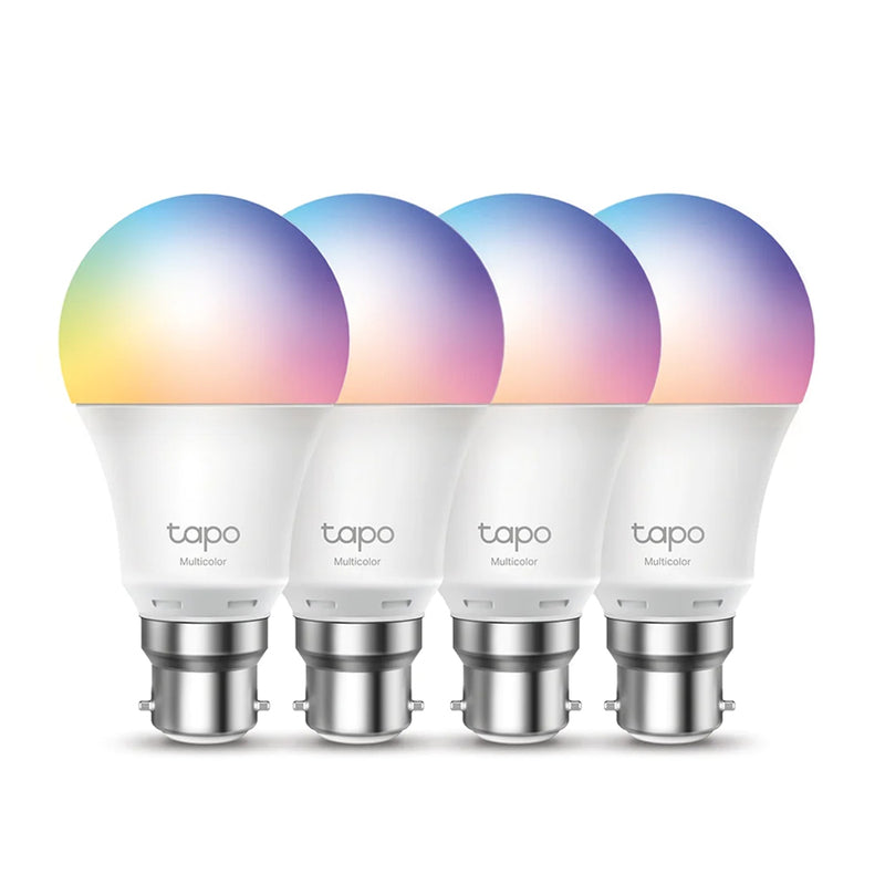 Tapo Smart Wi-Fi Light Bulb, Multicolour, B22, L530B(4-pack)