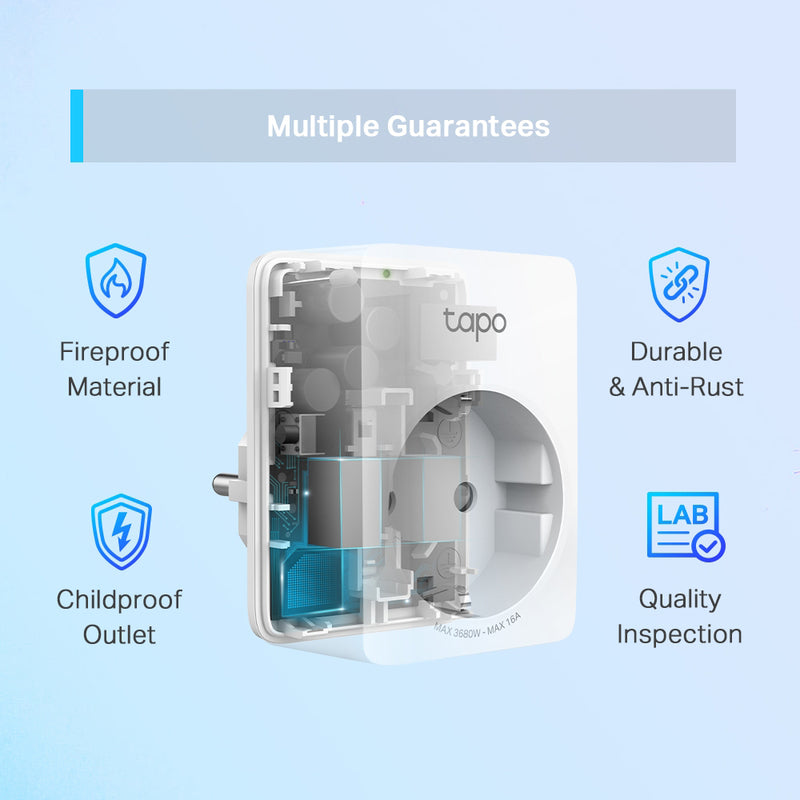 Tapo P110(4-pack)  Mini Smart Wi-Fi Socket, Energy Monitoring, 4-Pack