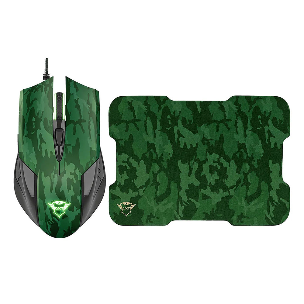 Trust GXT 781 Rixa Gaming Mouse &amp; Mouse Pad | Camo