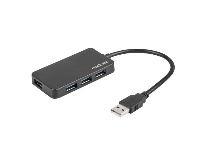 USB 3.0 HUB NATEC MOTH 4-PORT BLACK