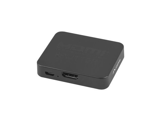 SPLITTER VIDEO HDMI->2X HDMI 4K + MICRO USB PORT BLACK