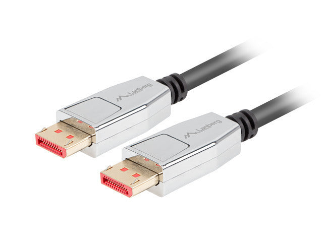 DISPLAYPORT M/M CABLE 20 PIN V1.4 1.8M 8K 60HZ BLACK LANBERG