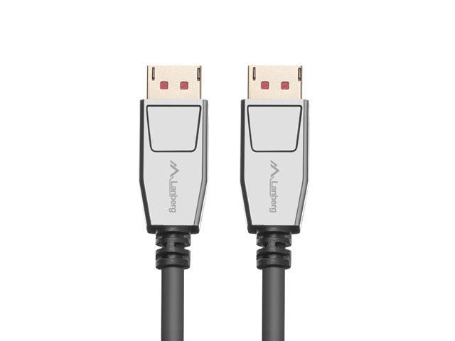 DISPLAYPORT M/M CABLE 20 PIN V1.4 1.8M 8K 60HZ BLACK LANBERG
