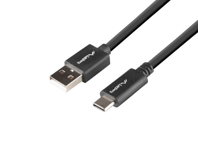 USB-C(M)->USB-A(M) 2.0 CABLE 1M BLACK BOX QC 3.0