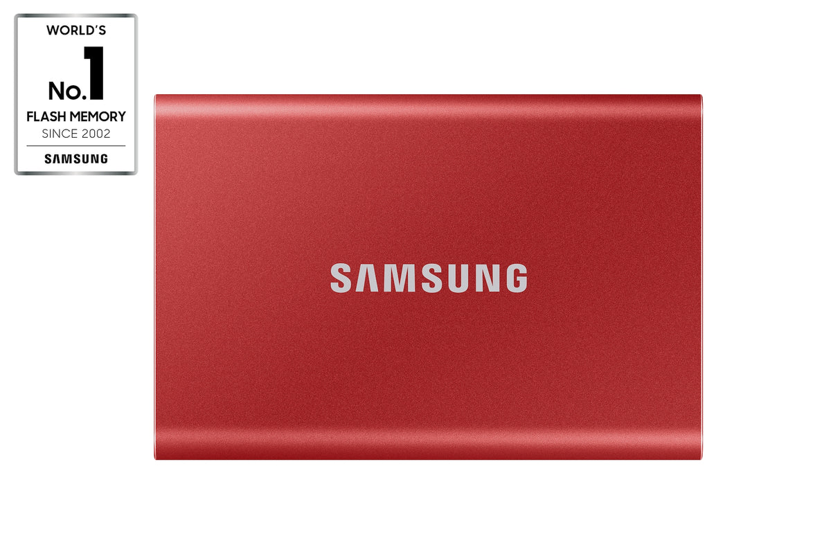 Samsung Portable SSD T7 500GB – Metallic Red