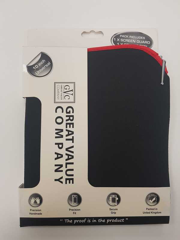 Universal Neoprene 10" Tablet Slip | Black