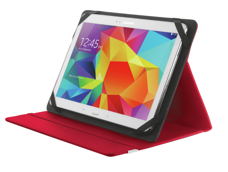 Primo Universal Folio Case for 10" Tablets | Red