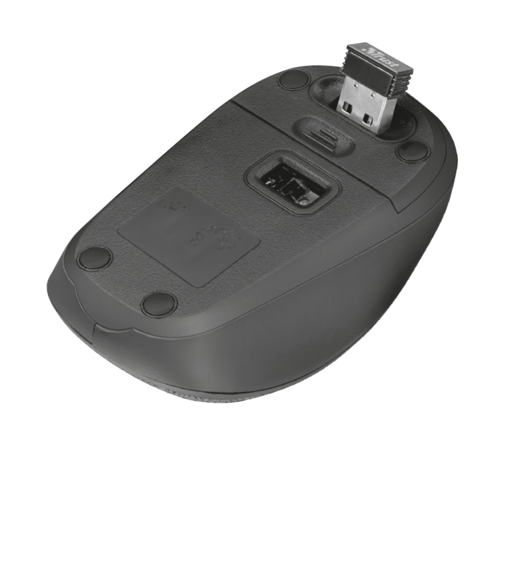 Yvi Fabric Wireless Mouse | Black