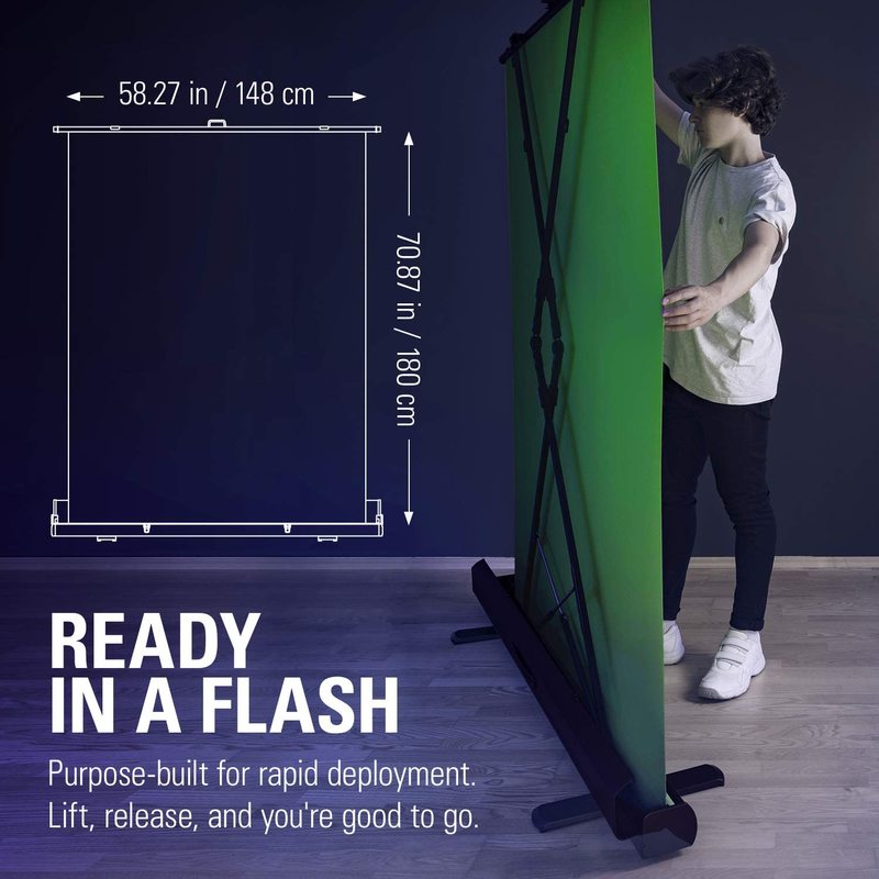 Collapsible Streaming Green Screen