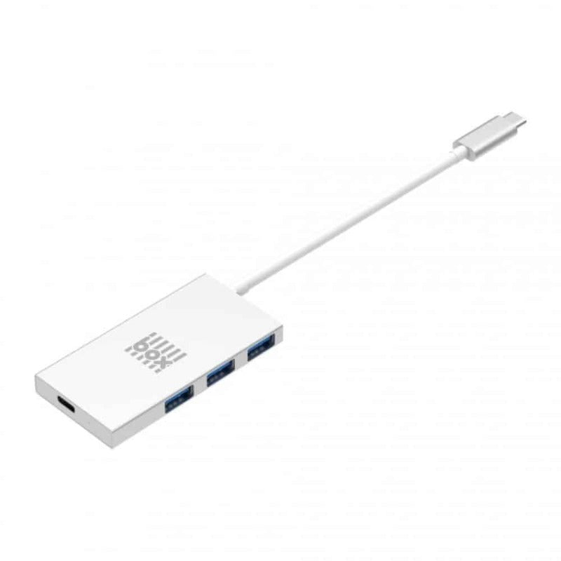 Type C 3-Port USB Hub | 3x USB 3.0 with Power Passthrough | Silver