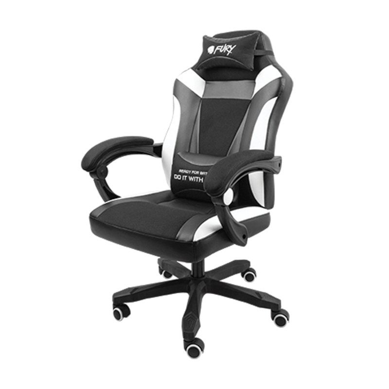 Gaming chair black discount white