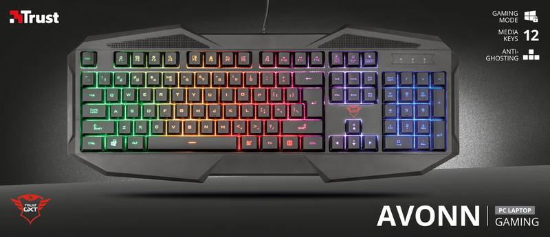 Trust GXT 830RW Avonn Membrane Gaming Keyboard