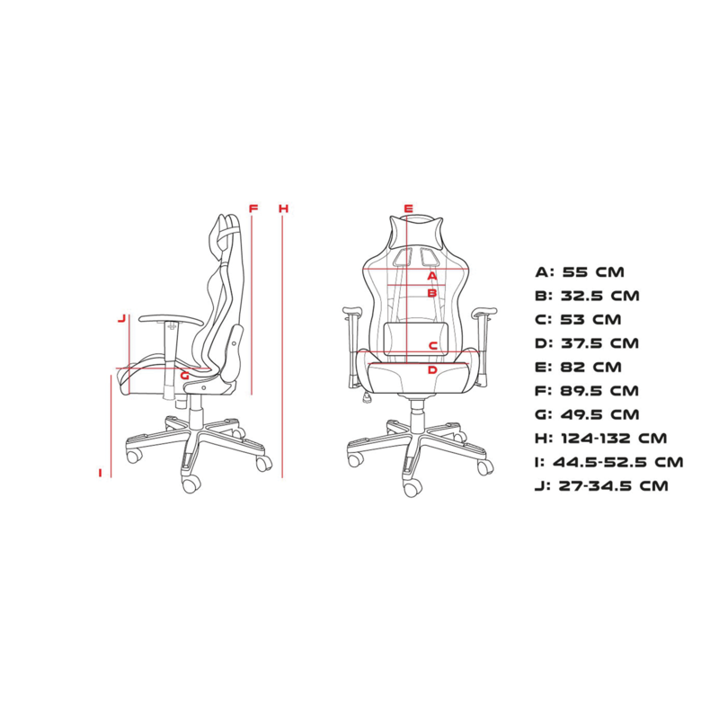 Trit 600 RGB Gaming Chair | Black &amp; RGB