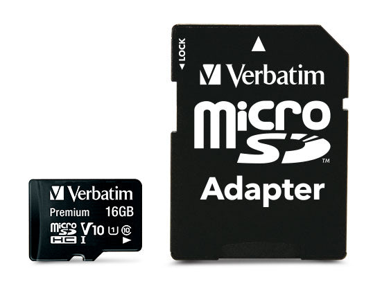 16GB Premium MicroSD | Class 10 With Adapter