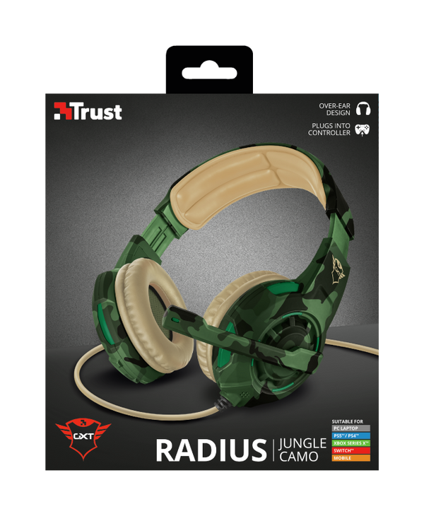 Trust GXT 310C Radius Gaming Headset Jungle Camo TechStar