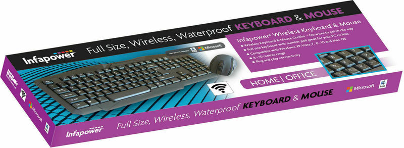 X206 Waterproof Keyboard &amp; Mouse, Wireless