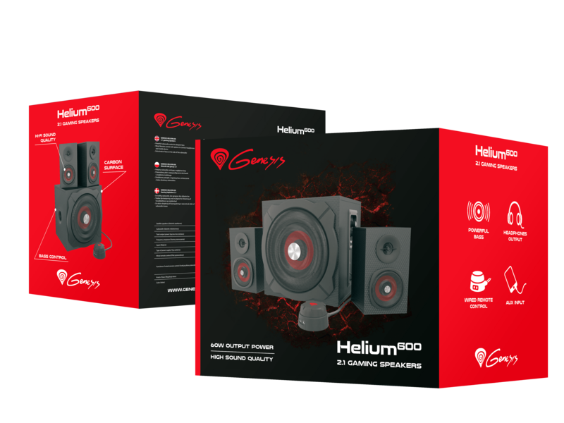 Genesis  Helium 600 60W RMS Wired Speakers | 2.1
