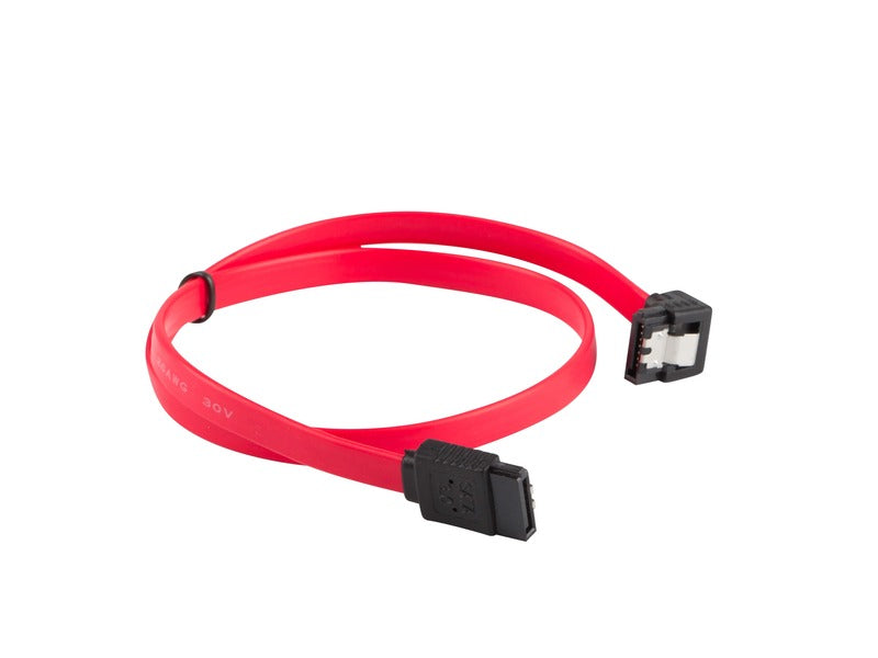 SATA III (6GB/s) F - F Angled Down Cable | Red, 50cm