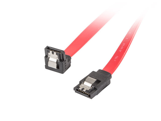 SATA III (6GB/s) F - F Angled Down Cable | Red, 50cm