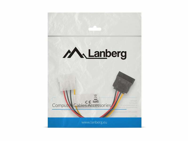 MOLEX(M) - SATA(F) Cable | 15cm