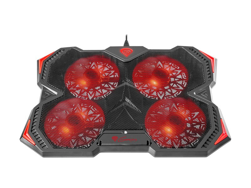 Genesis Oxid 250 4-Fan Laptop Cooling Stand with USB Hub