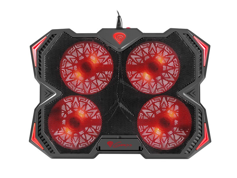 Genesis Oxid 250 4-Fan Laptop Cooling Stand with USB Hub