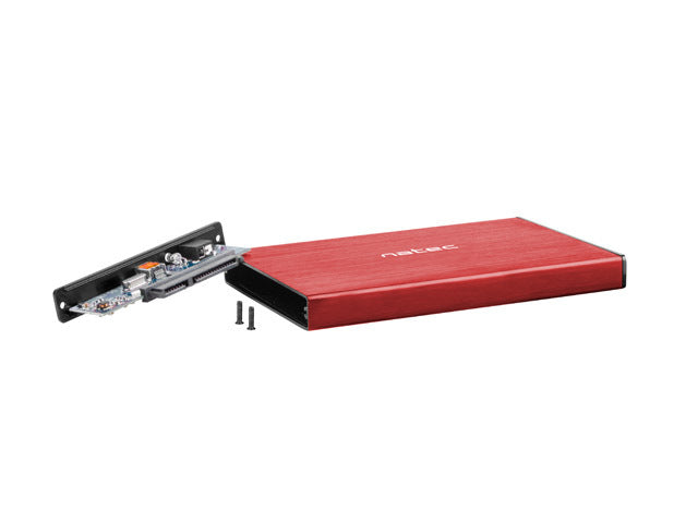 2.5" HDD/SSD Enclosure | Rhino Go | USB 3.0 Red