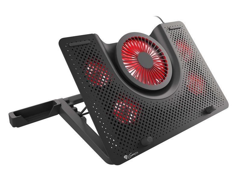 Genesis Oxid 450 1-Fan Laptop Cooling Stand | 15.6", LED Light