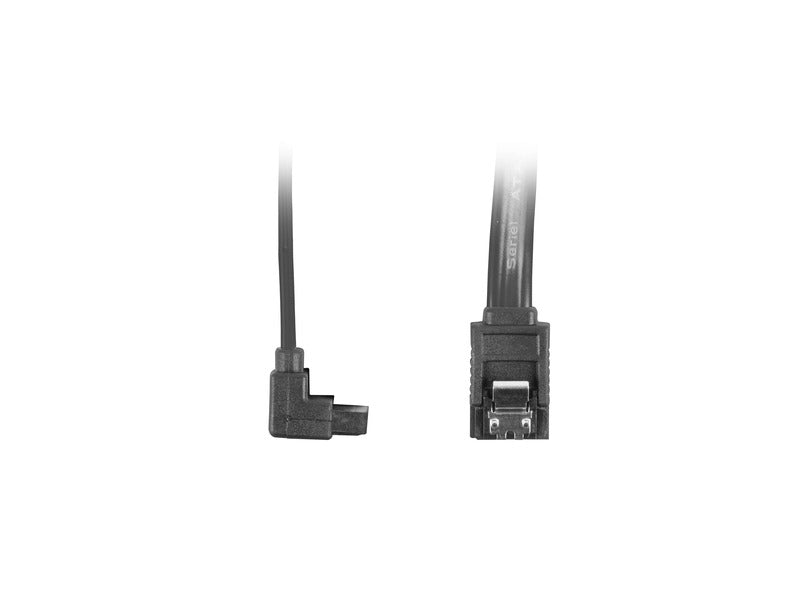SATA III (6GB/s) F - F Angled Cable | Black, 50cm