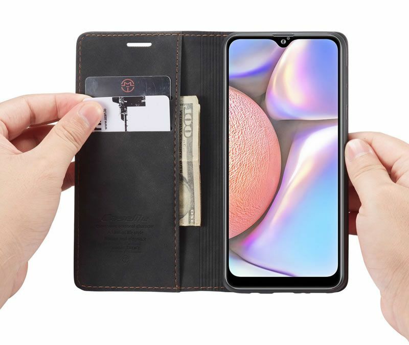 Samsung Galaxy A10, Wallet Case - Black