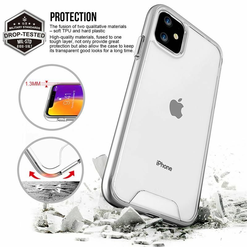 Galaxy A40 Space Case Collection Dual Material | Clear