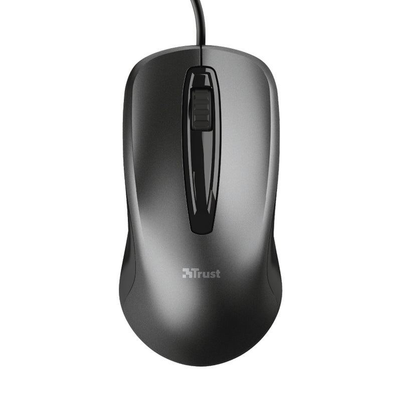 Carve 3 Button Optical USB Mouse | Black