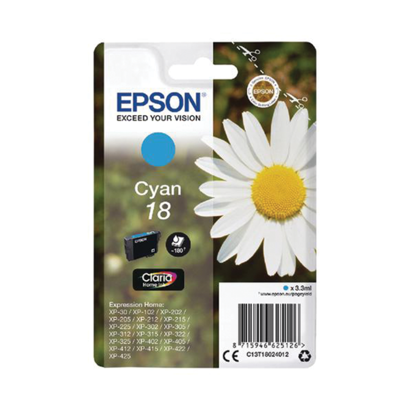 18 Cyan Inkjet Cartridge